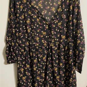 Floral V-Neck Dress